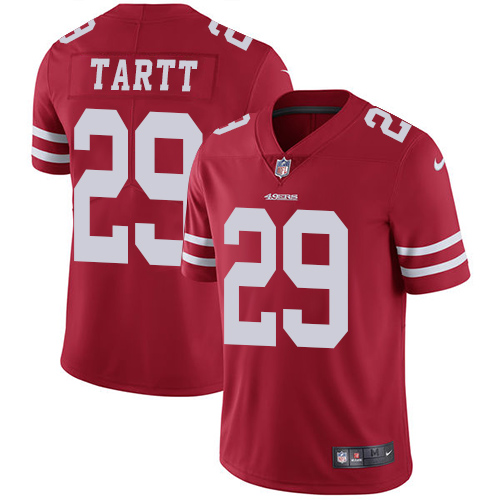 San Francisco 49ers Limited Red Men Jaquiski Tartt Home NFL Jersey #29 Vapor Untouchable